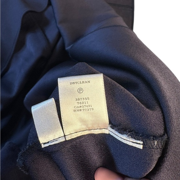 Ann Taylor Navy Blue Midi Sheath Dress Size 8 Preppy Old Money Ivy League Style - Picture 6 of 7